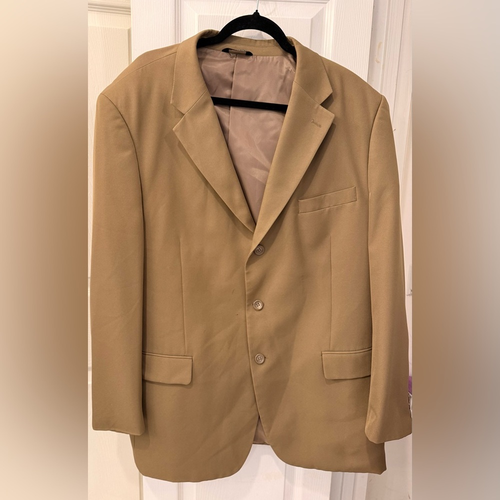 Elegant Tan Men's‎ Blazer 44R Made in Italy